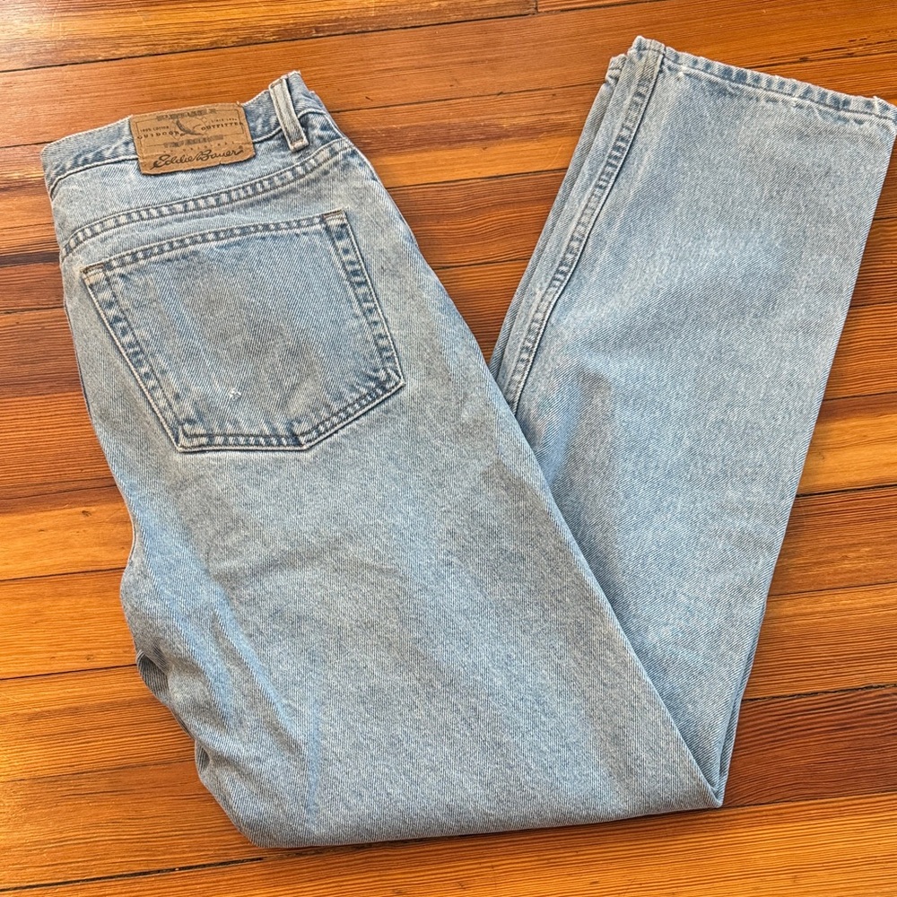 Eddie Bauer Men's Light Blue Straight Jeans